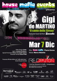 RED PASSION presenta: GIGI DE MARTINO ::: HOUSE MAFIA EVENTS