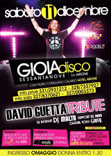 GIOIADISCO69 presenta: TRIBUTE DAVID GUETTA