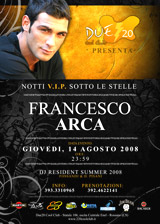 NOTTI VIP SOTTO LE STELLE... con FRANCESCO ARCA